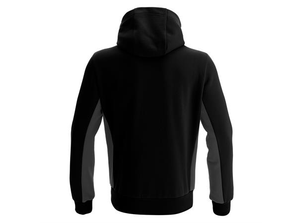 Trumpet  Hooded Jacket BLK/ANT L Hettejakke i myk bomullsmiks -  Unisex 